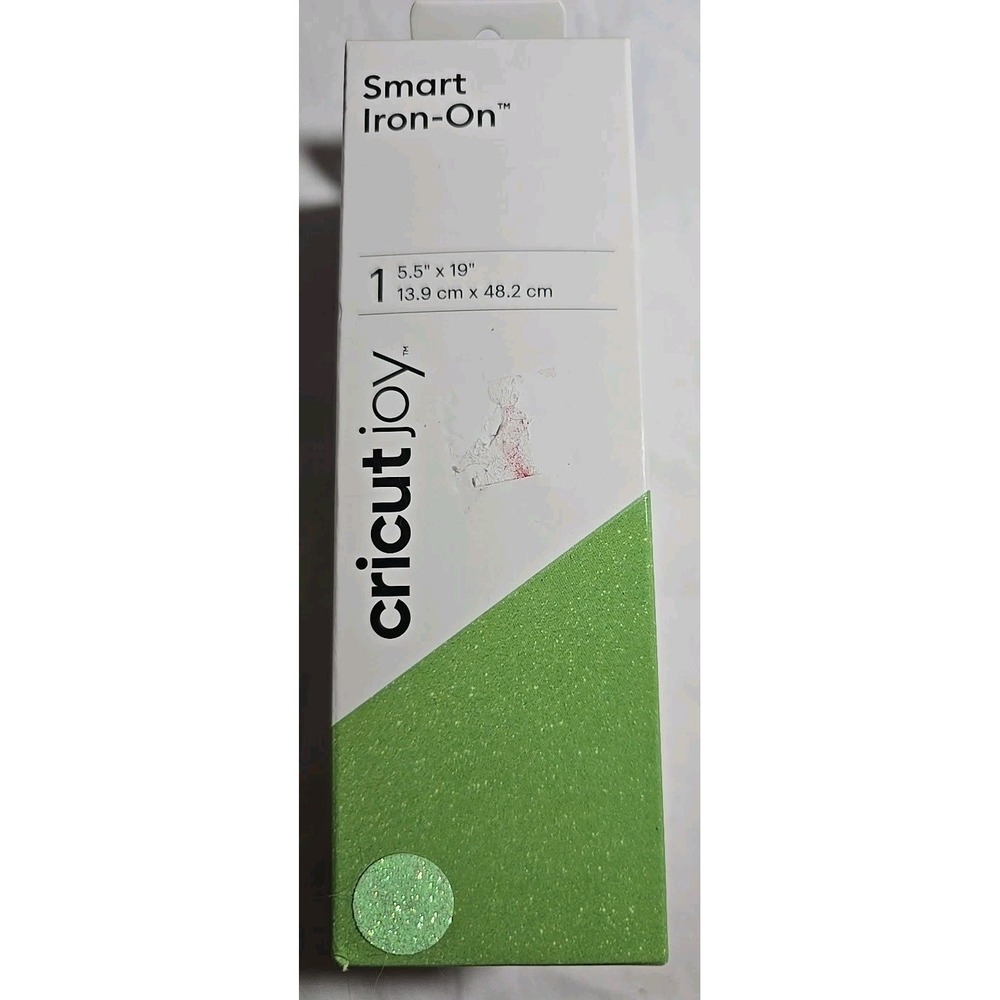 Cricut Joy‎ Smart StrongBond Iron-On Glitter Roll - 5.5 x 19in Fluorescent Green